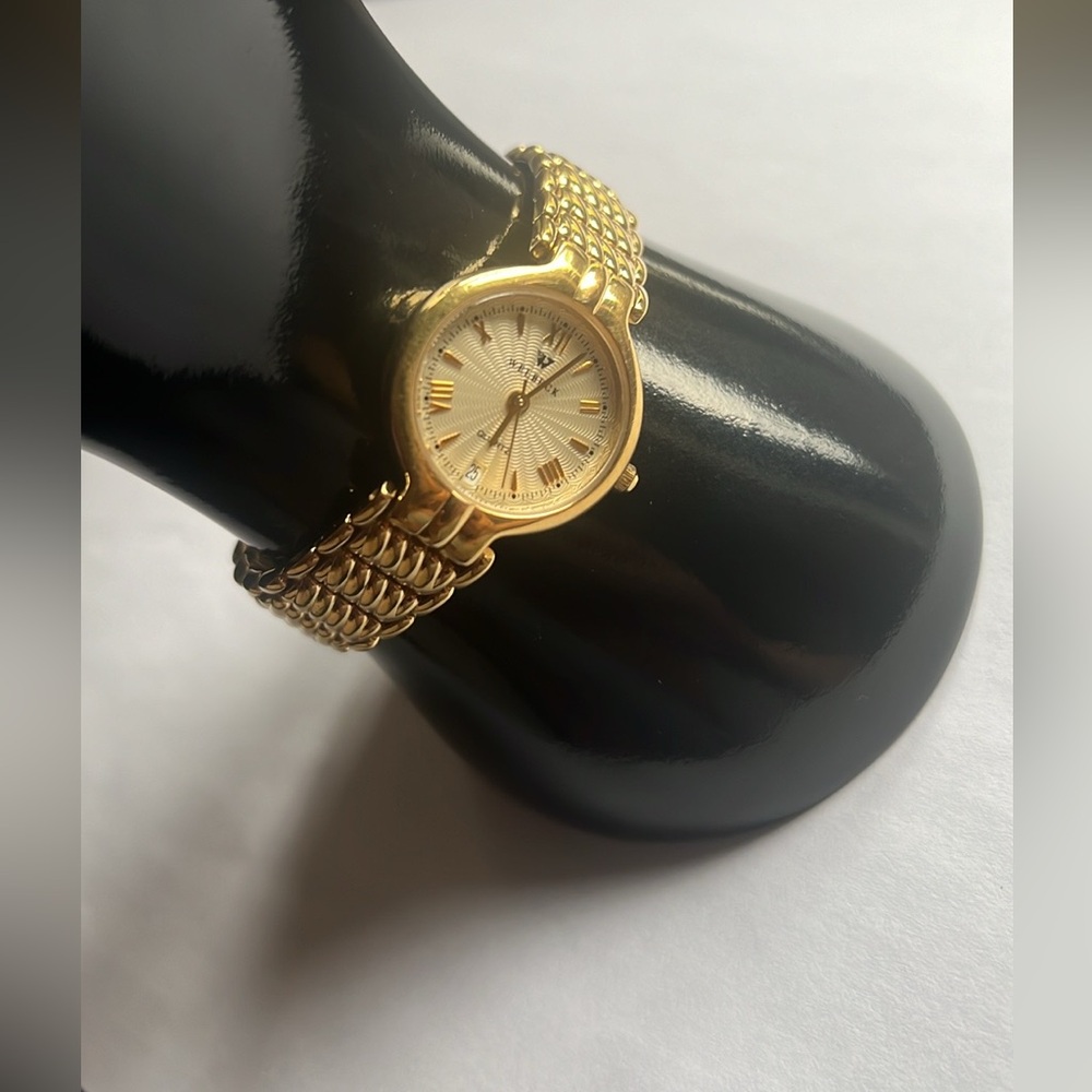 WELBECK Vintage Luxury 23K Gold Plated Ladies Swiss Watch